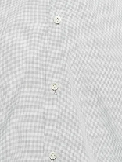 Pre-owned Hugo Boss Check Long-sleeve Shirt In Gray