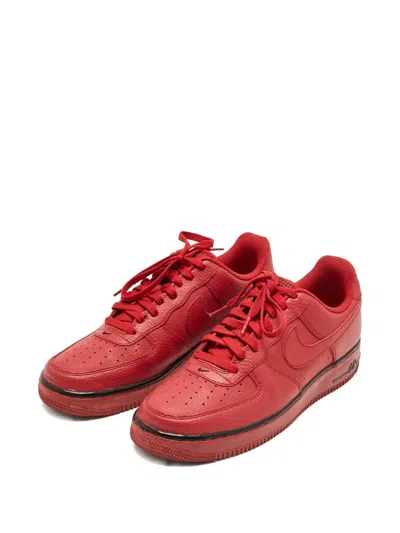Pre-owned Nike Air Force 1 Low Leather Sneakers In Red