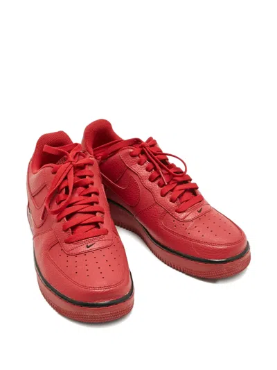 Pre-owned Nike Air Force 1 Low Leather Sneakers In Red