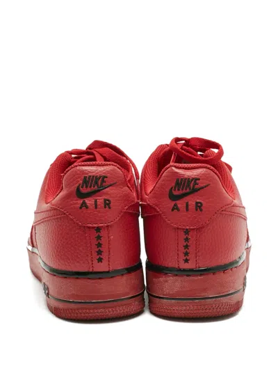 Pre-owned Nike Air Force 1 Low Leather Sneakers In Red