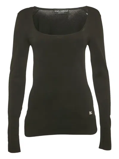 Pre-owned Dolce & Gabbana Long-sleeve T-shirt In Black