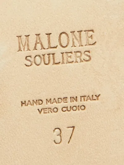 Pre-owned Malone Souliers Embellished Ballet Flats In Black