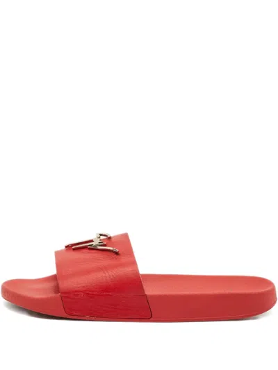 Pre-owned Giuseppe Zanotti Logo-detail Sandals In Red