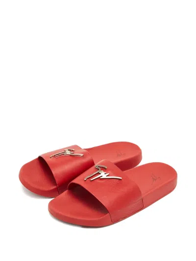Pre-owned Giuseppe Zanotti Logo-detail Sandals In Red