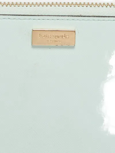 Pre-owned Kate Spade Newburry Lane Talla Leather Wallet In Blue