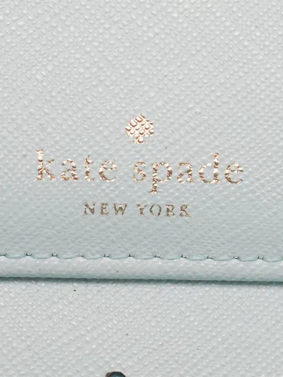 Pre-owned Kate Spade Newburry Lane Talla Leather Wallet In Blue