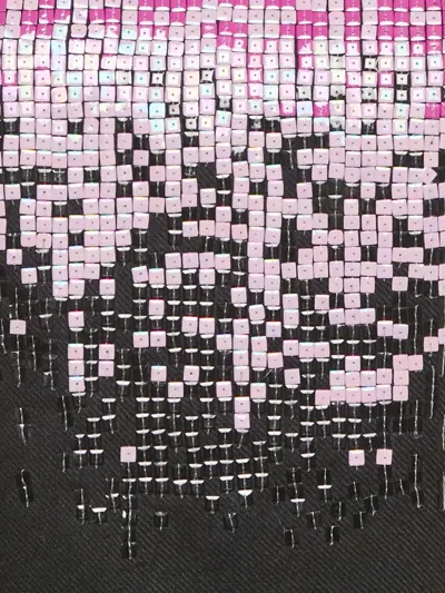 Pre-owned Versace Wool Embellishment Dress In Black