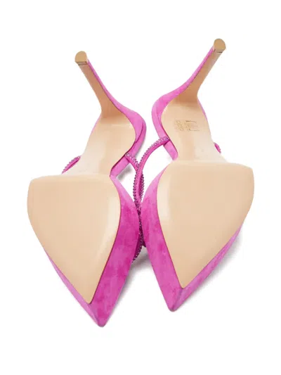 Pre-owned Gianvito Rossi Cannes Suede Sandals In Pink