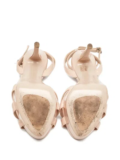 Pre-owned Le Silla Platform Strap Sandals In Neutral