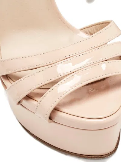 Pre-owned Le Silla Platform Strap Sandals In Neutral