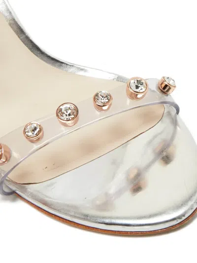 Pre-owned Sophia Webster Crystal-embellished Heeled Sandals In White