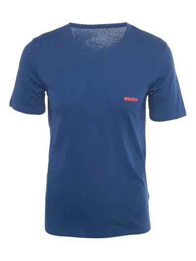 Pre-owned Boss Green Hugo Boss M Logo Cotton T-shirt In Blue