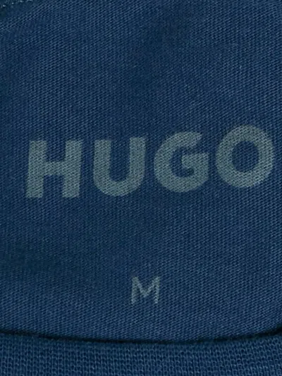 Pre-owned Boss Green Hugo Boss M Logo Cotton T-shirt In Blue