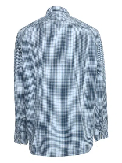 Pre-owned Hugo Boss Check Cotton Shirt In Blue