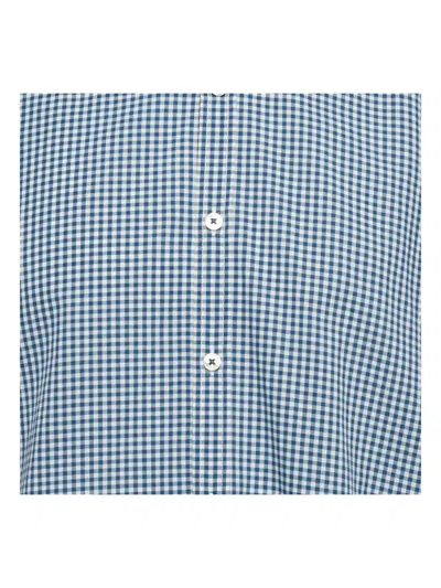 Pre-owned Hugo Boss Check Cotton Shirt In Blue