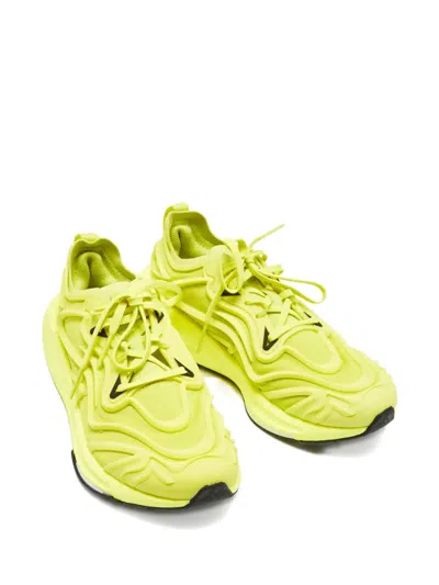 Pre-owned Stella Mccartney X Adidas Ultra Boost 23 Shock Slime Lace-up Sneakers In Yellow