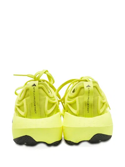 Pre-owned Stella Mccartney X Adidas Ultra Boost 23 Shock Slime Lace-up Sneakers In Yellow