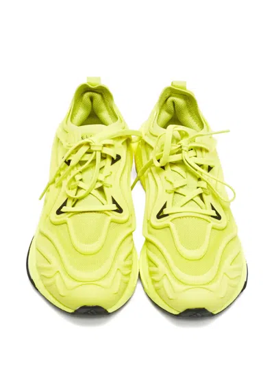 Pre-owned Stella Mccartney X Adidas Ultra Boost 23 Shock Slime Lace-up Sneakers In Yellow