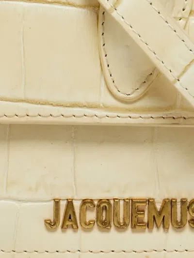 Pre-owned Jacquemus Embossed Leather Tote Bag In Neutral