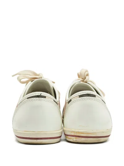 Pre-owned Burberry Nova Check Sneakers In Neutral