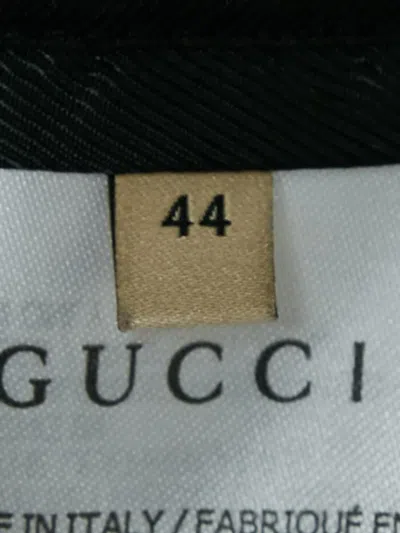 Pre-owned Gucci Lettering Zip Jacket In Blue