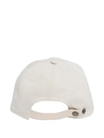 Tom Ford Leather-trimmed Logo-embroidered Cotton-twill Baseball Cap In Neutral