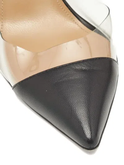 Pre-owned Aquazzura Buckle-detail Leather Sandals In Black