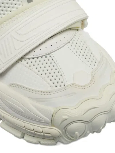 Pre-owned Off-white Glove Perforated Leather Sneakers In White