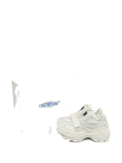 Pre-owned Off-white Glove Perforated Leather Sneakers In White