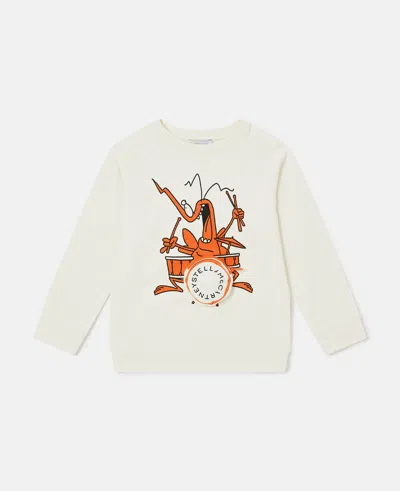 Stella Mccartney Bug Band Graphic Sweatshirt In Neutral