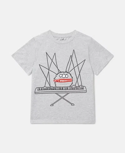 Stella Mccartney Spider Graphic T-shirt In Gray
