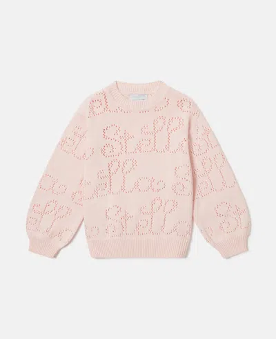Stella Mccartney Stella Crocheted Sweatshirt In Pink