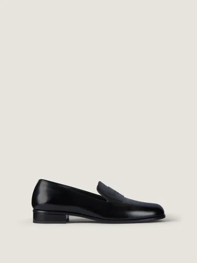 Givenchy Tux Loafers In Leather In Animal Print