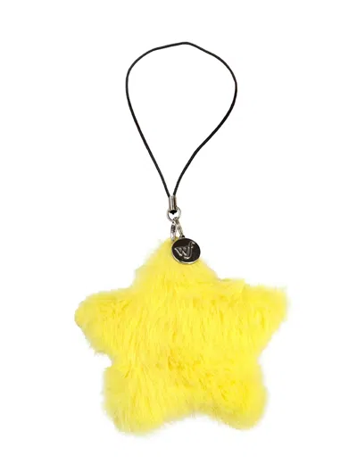 Wildflower Fluffy Star Charm Yellow