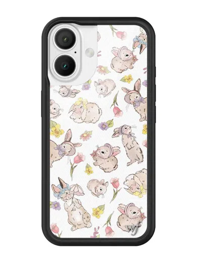 Wildflower Bunnies In Bonnets Iphone Case