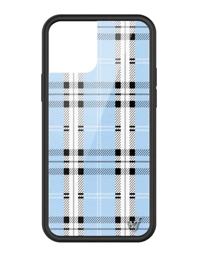 Wildflower Plaid Blue Iphone Case