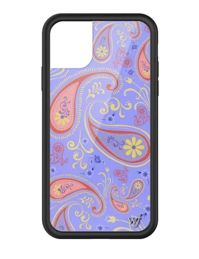 Wildflower Sweet Pea Paisley Iphone Case In Blue