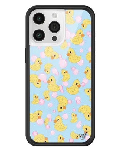 Wildflower What The Duck Iphone Case In Blue