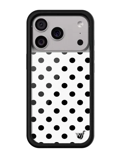 Wildflower Polka Dot White And Black Iphone Case