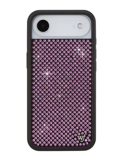 Wildflower Rhinestone Iphone Case Pink