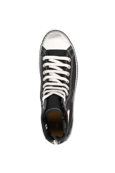 R13 Courtney Platform Sneakers In Black