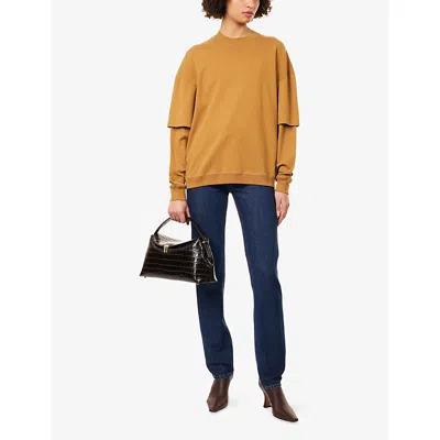 Totême Womens Indigo Straight-leg High-rise Denim Jeans In Blue