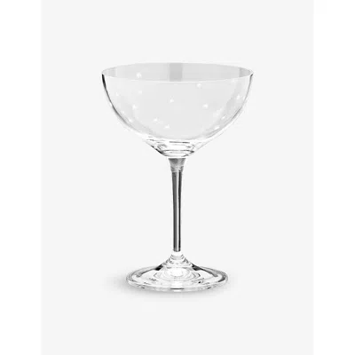 Anna + Nina White Starry Eve Cocktail Glass Set Of Two 12.5cm In White