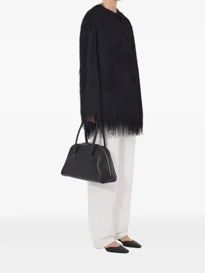 Loulou De Saison Filipo Fringed Button Coat In Black