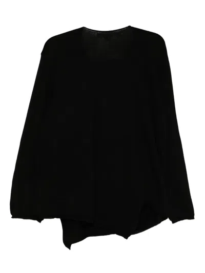Comme Des Garçons Stuffed-flower Jumper In Black