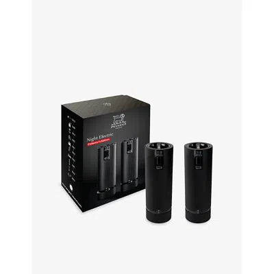 Peugeot Black Night Electric Steel, Aluminum And Plastic Mills Duo Set 19.3cm In Black