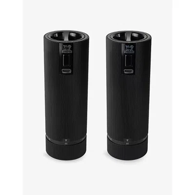 Peugeot Black Night Electric Steel, Aluminum And Plastic Mills Duo Set 19.3cm In Black