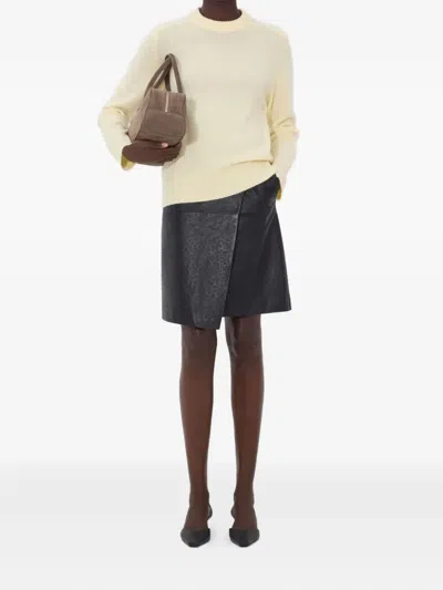 Loulou De Saison Baltra Lds Ribbed Sweater In Neutral