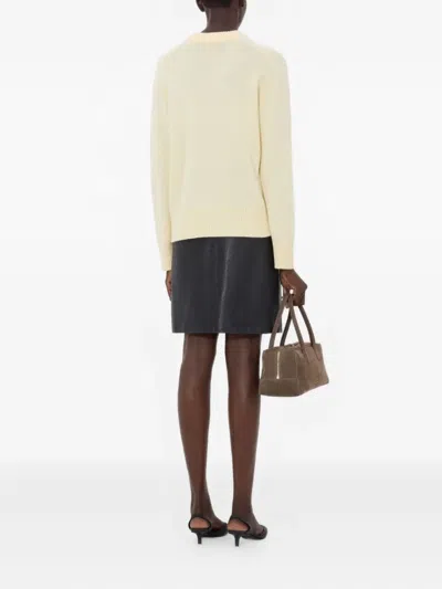 Loulou De Saison Baltra Lds Ribbed Sweater In Neutral