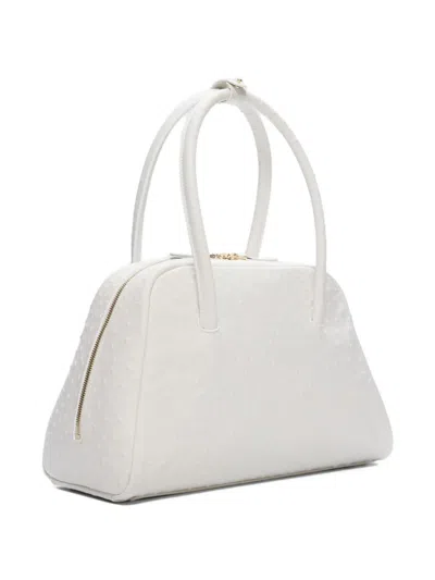 Loulou De Saison Atha Leather Shoulder Bag In White